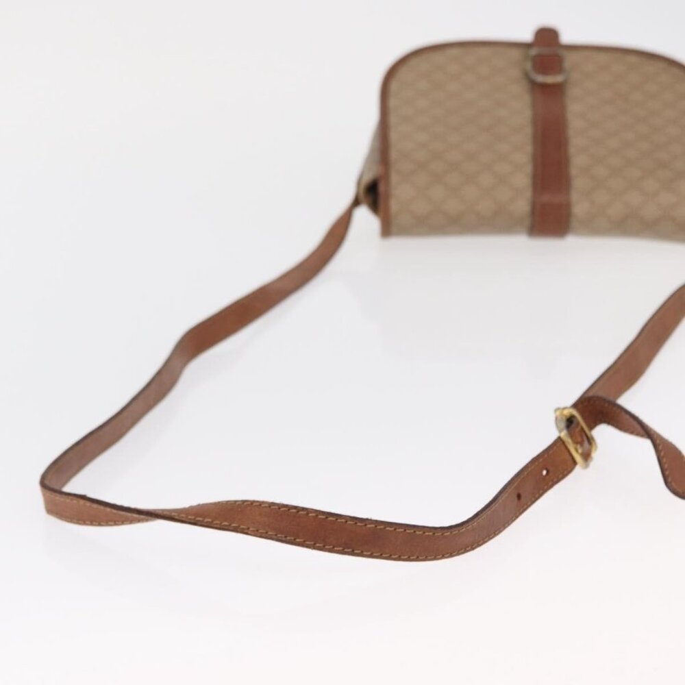 Authentic CELINE Macadam Canvas Shoulder Bag PVC Beige Gold - Picture 14 of 16